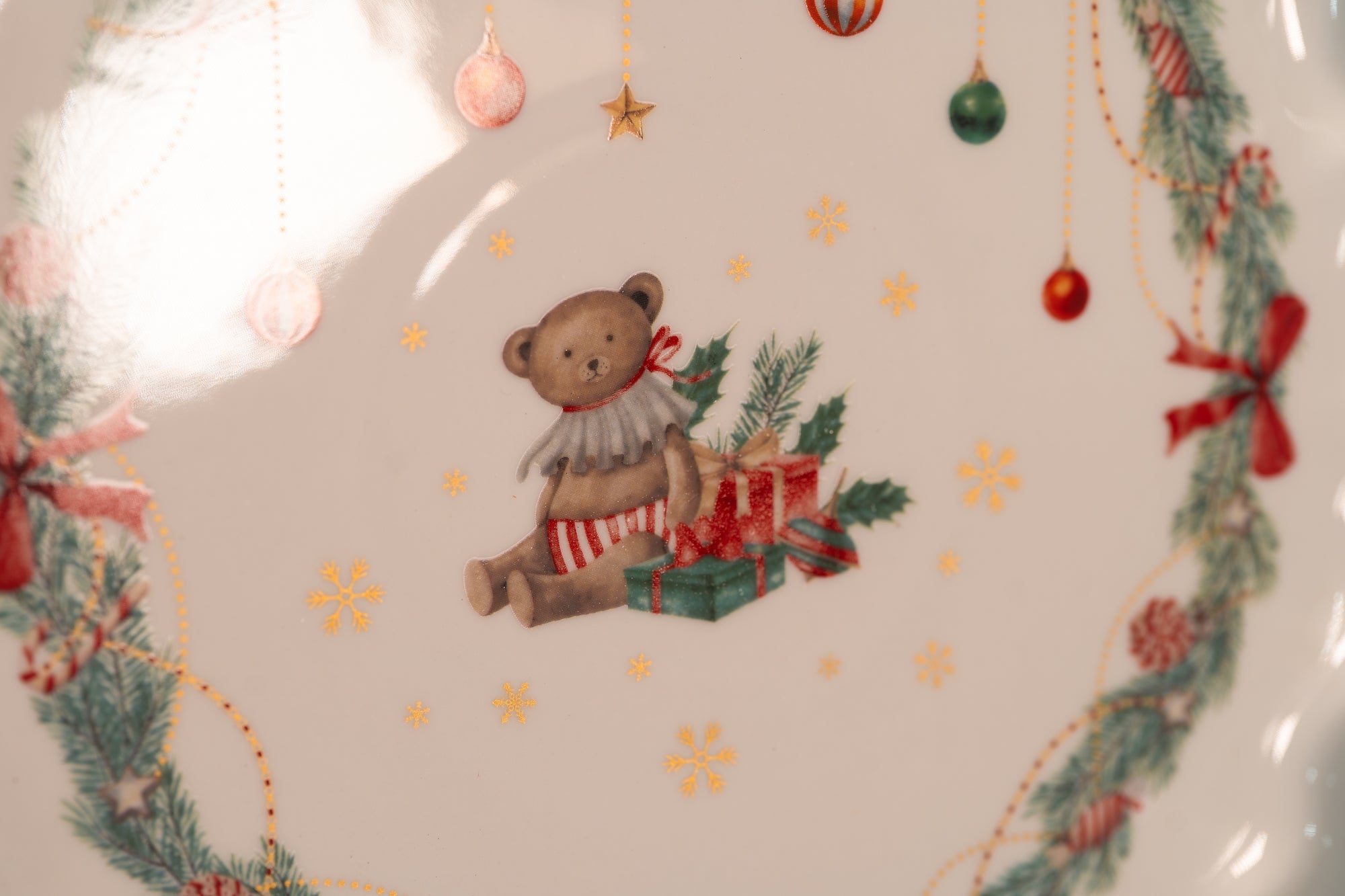 Plat à tarte "Bear" | Vintage Christmas