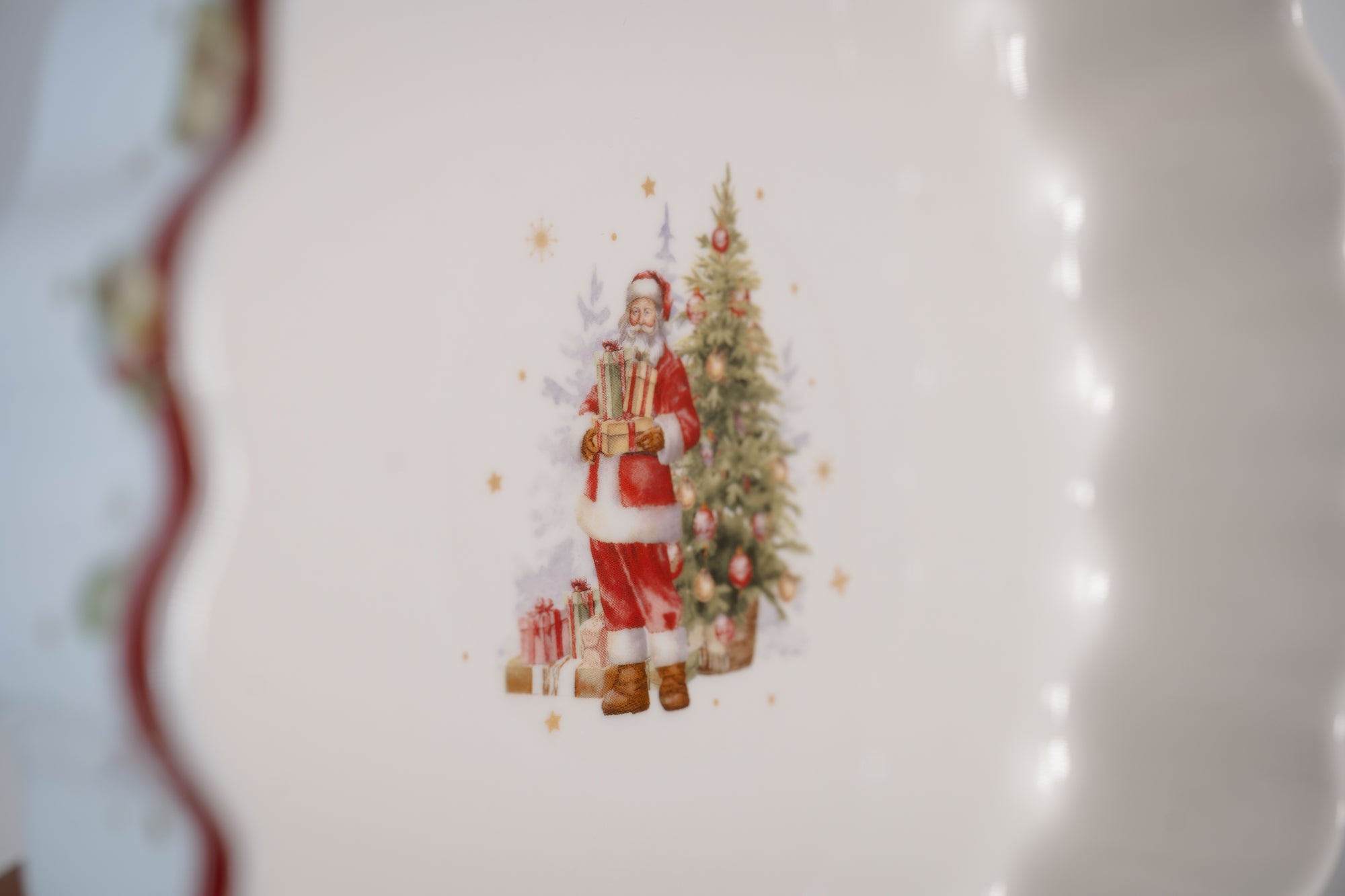 Plat à tarte "Santa" | Vintage Christmas