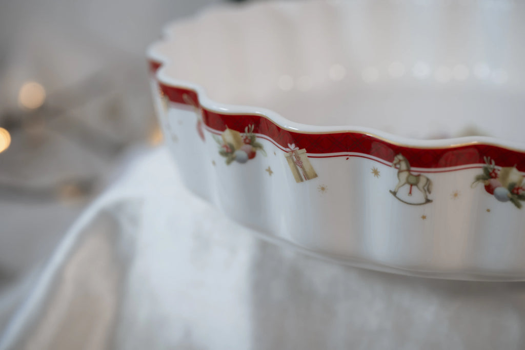 Plat à tarte "Santa" | Vintage Christmas