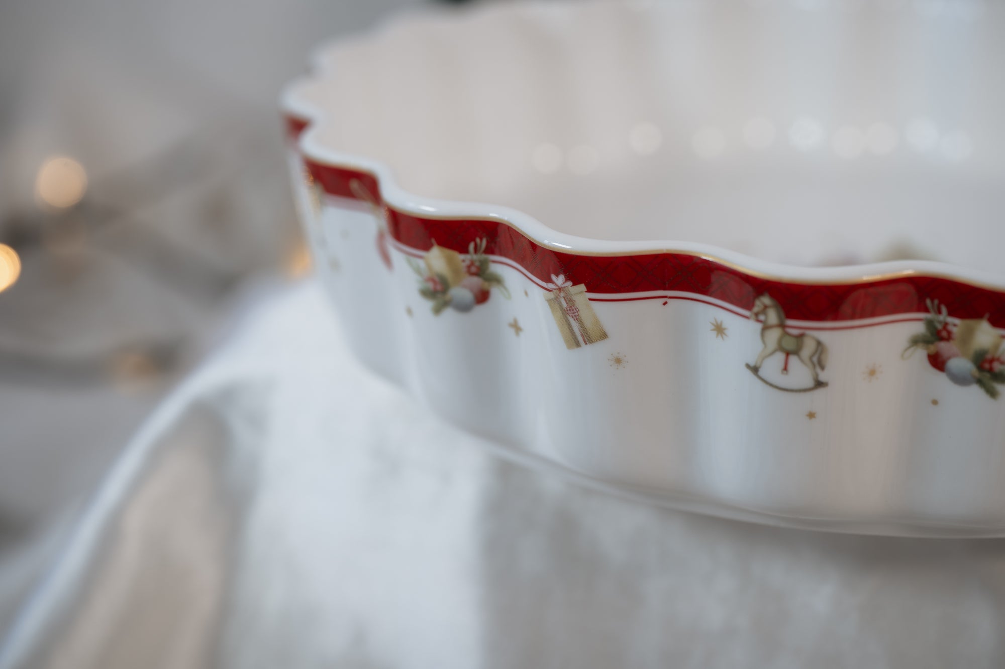 Plat à tarte "Santa" | Vintage Christmas