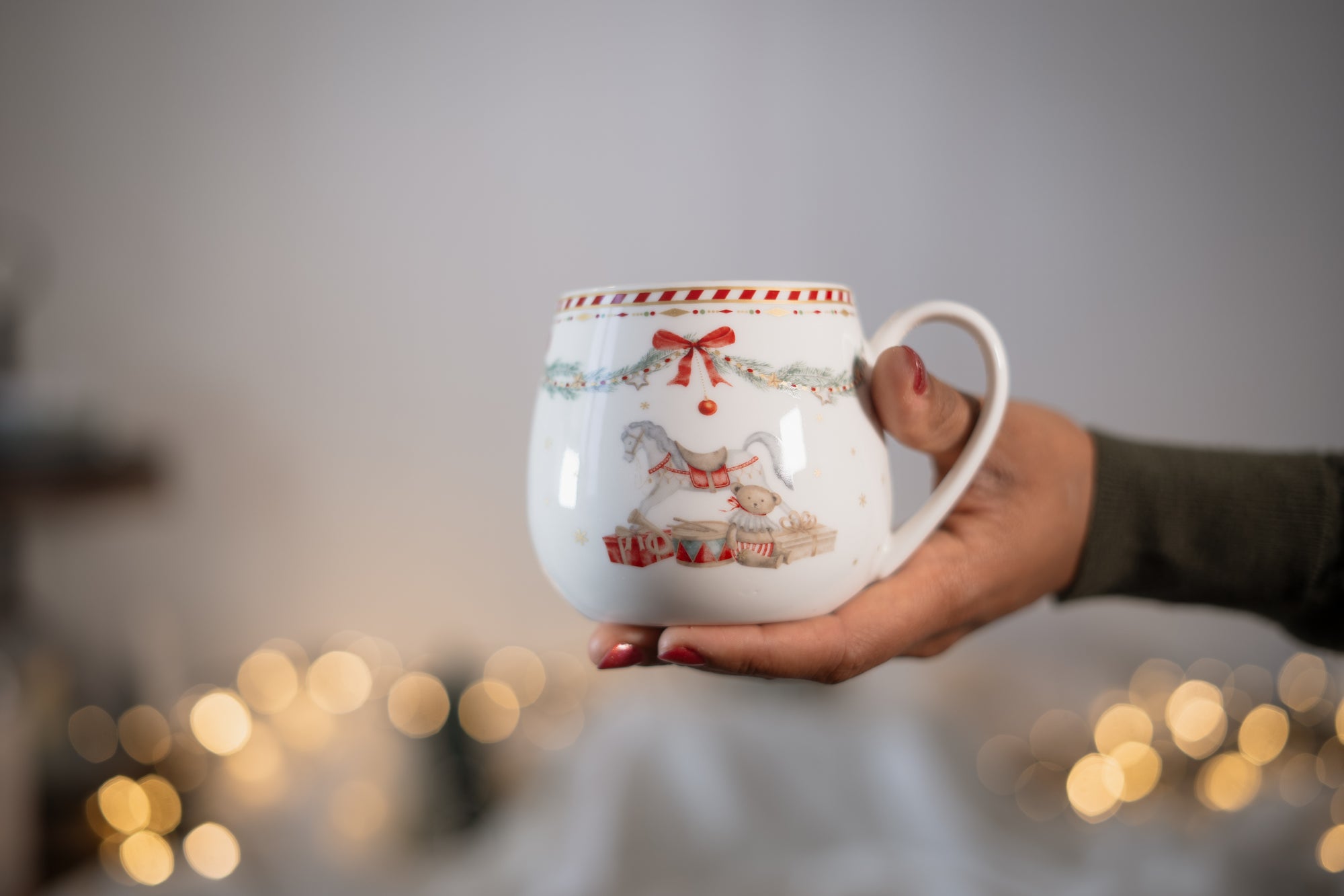 Mug « Christmas Horse »  | Vintage Christmas