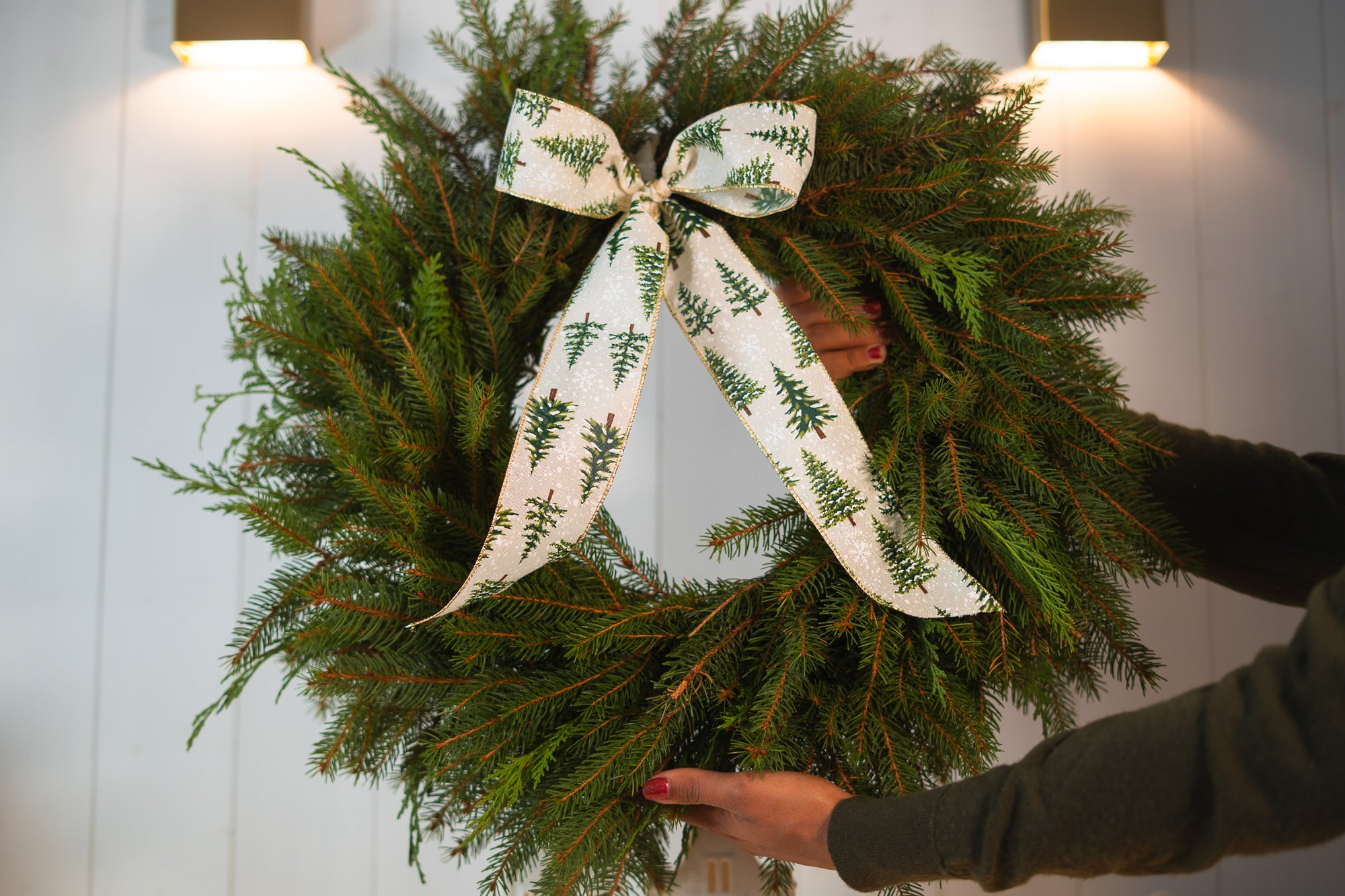 Couronne d'hiver | Faite mains