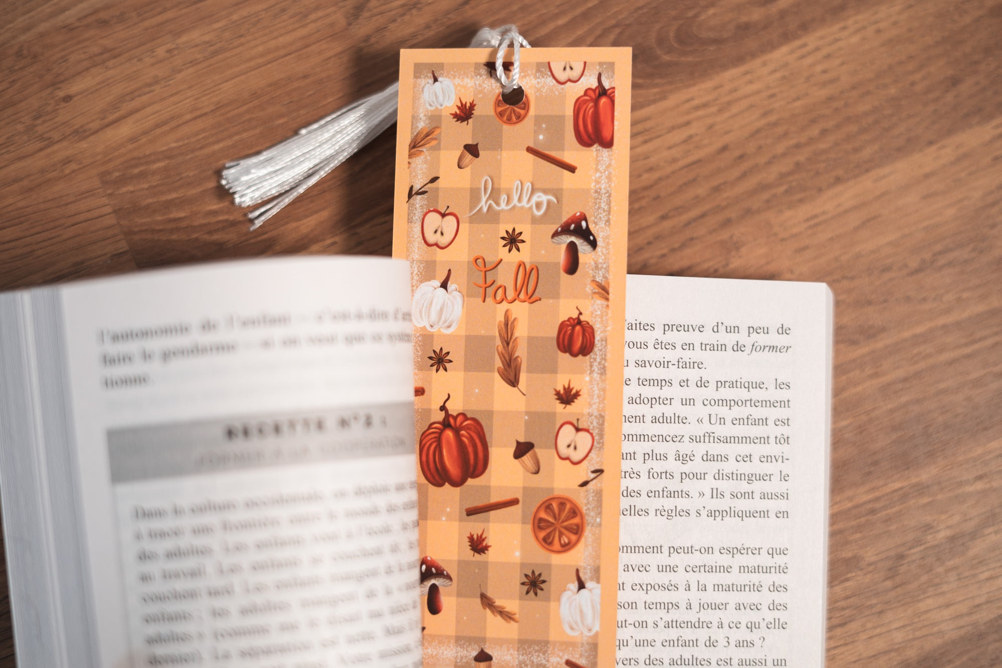 Marque page "Hello fall"