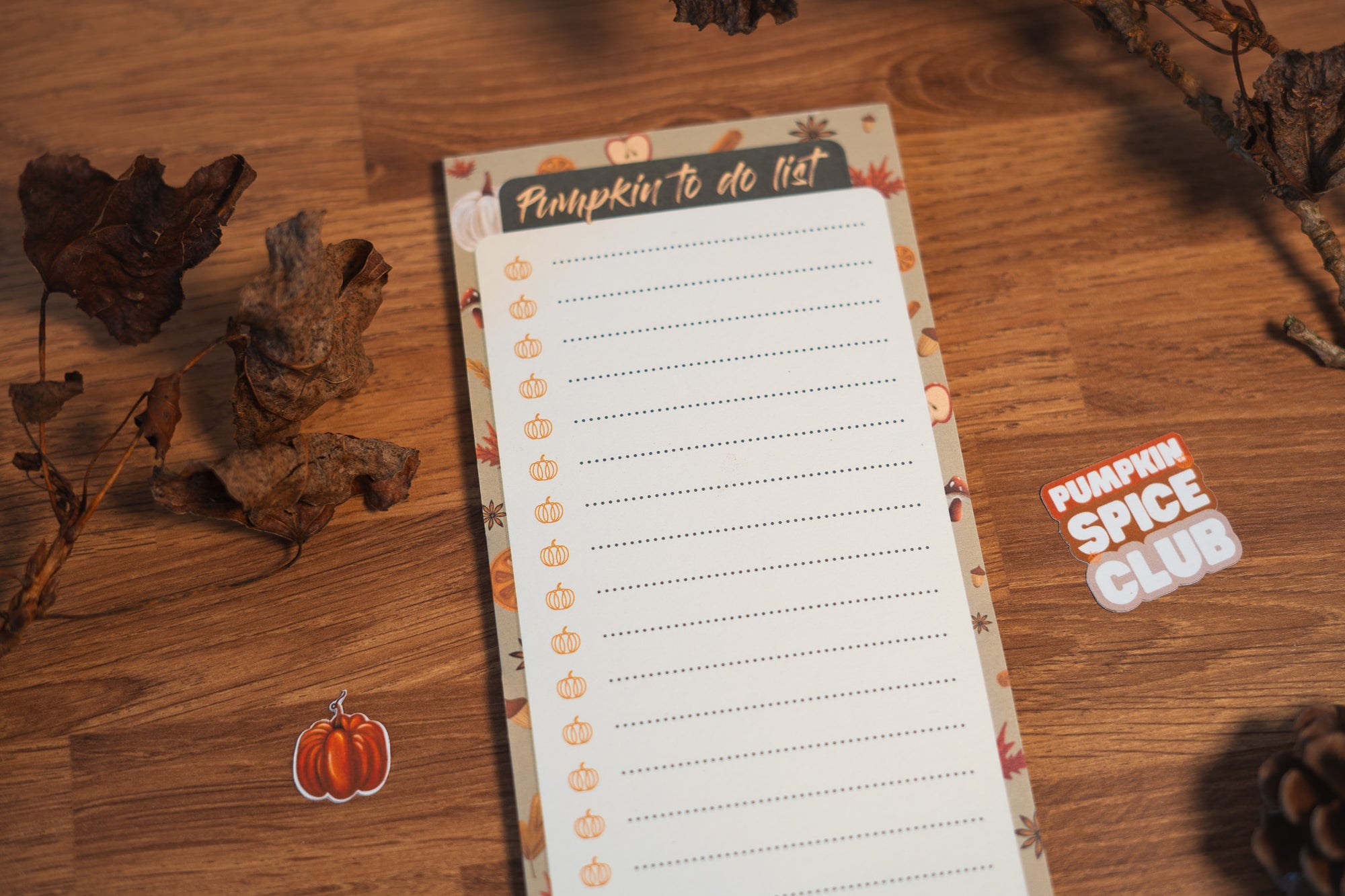 To do list "Pumpkin to do list"