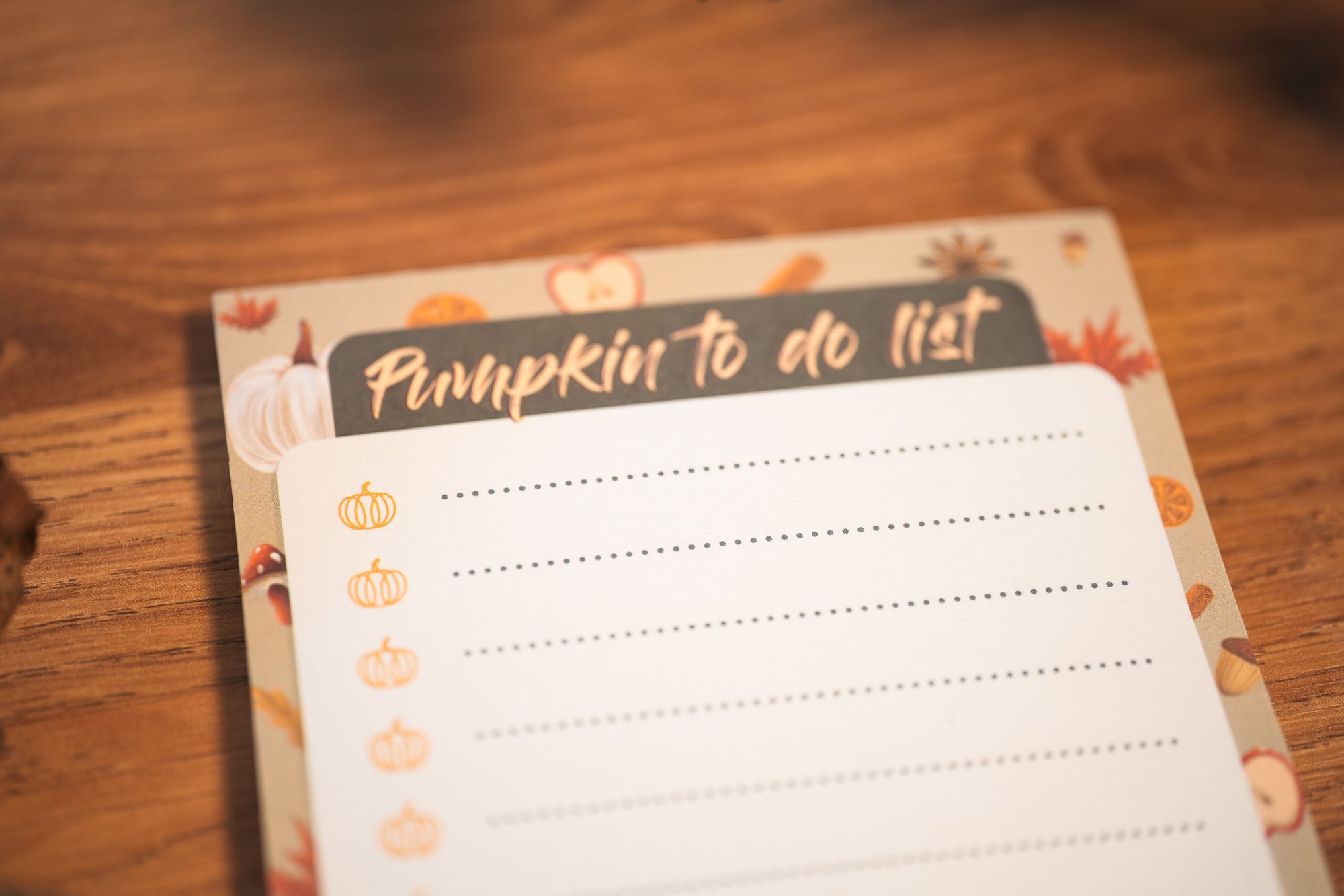 To do list "Pumpkin to do list"