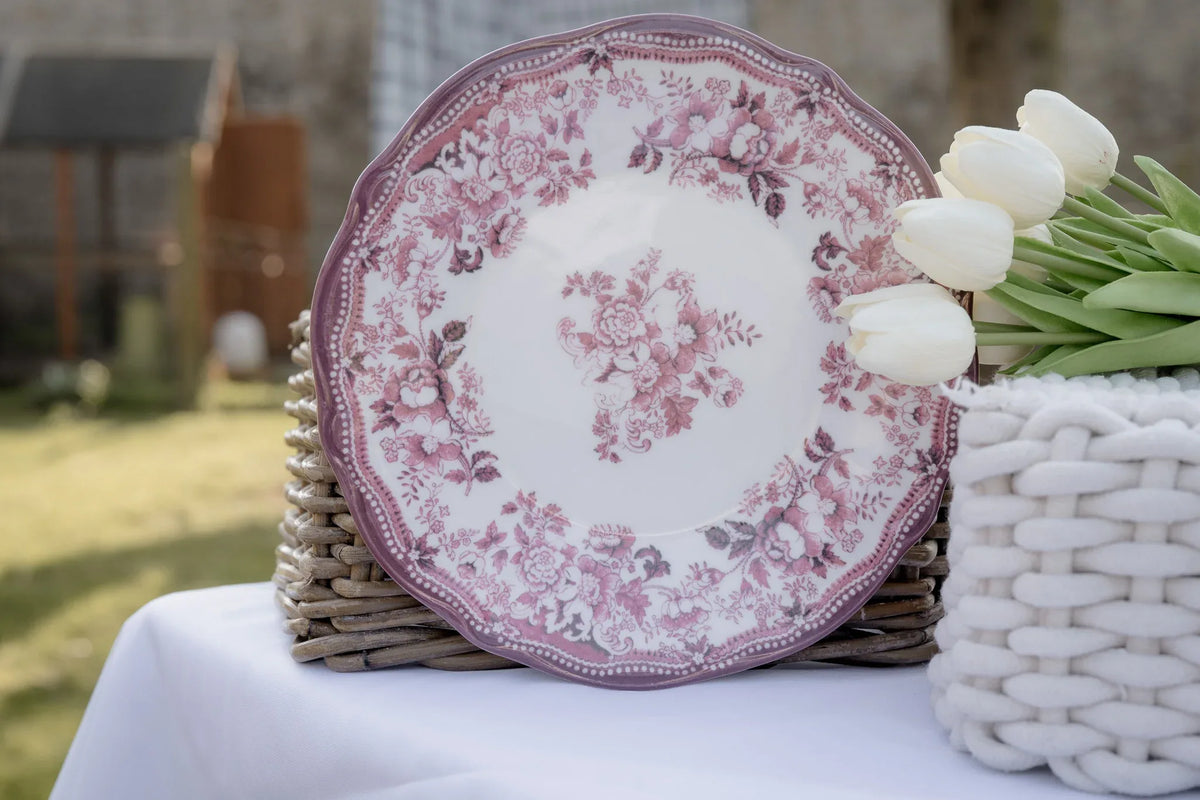Assiette Cottage Rose | Jardin de Faïence