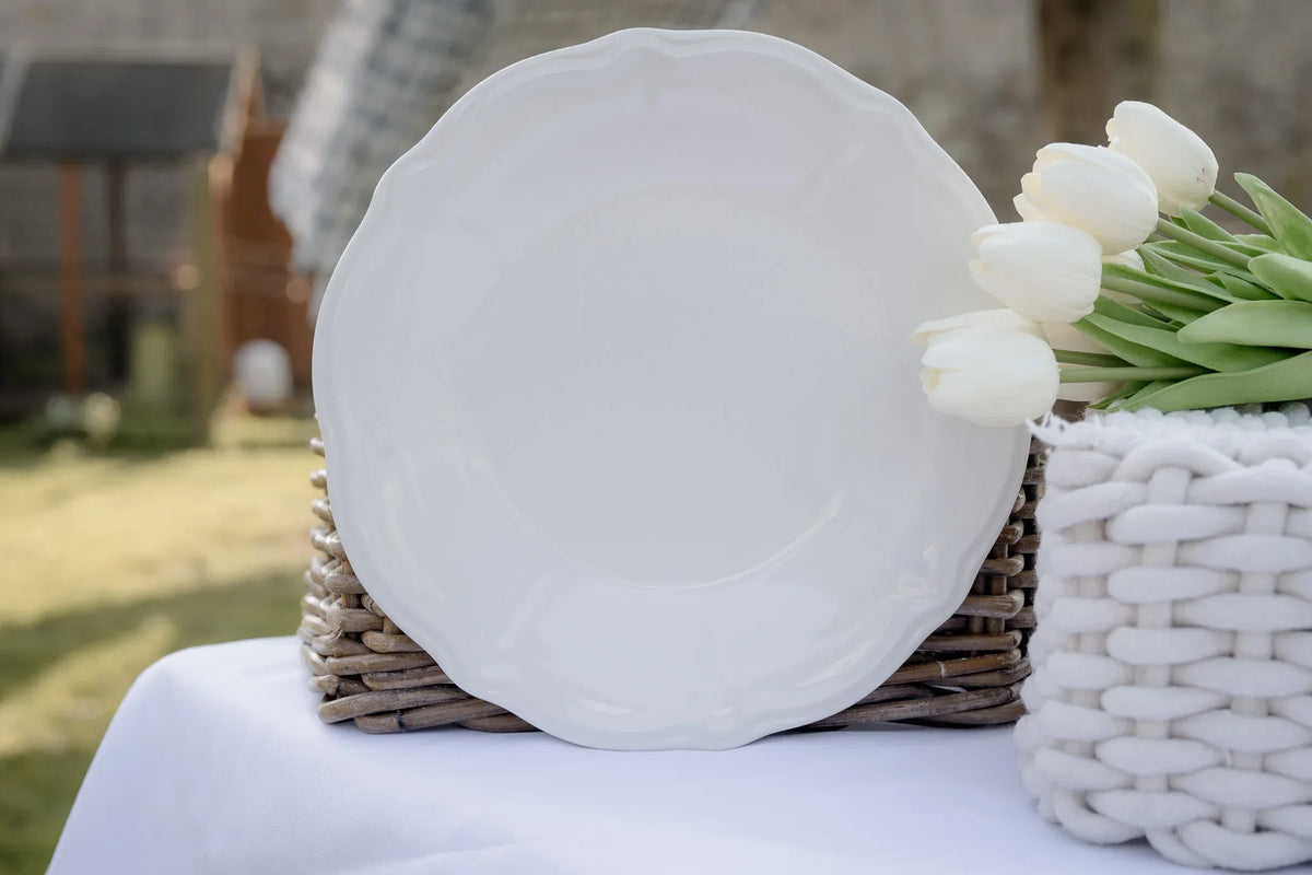 Assiette Cottage Blanche | Jardin de Faïence