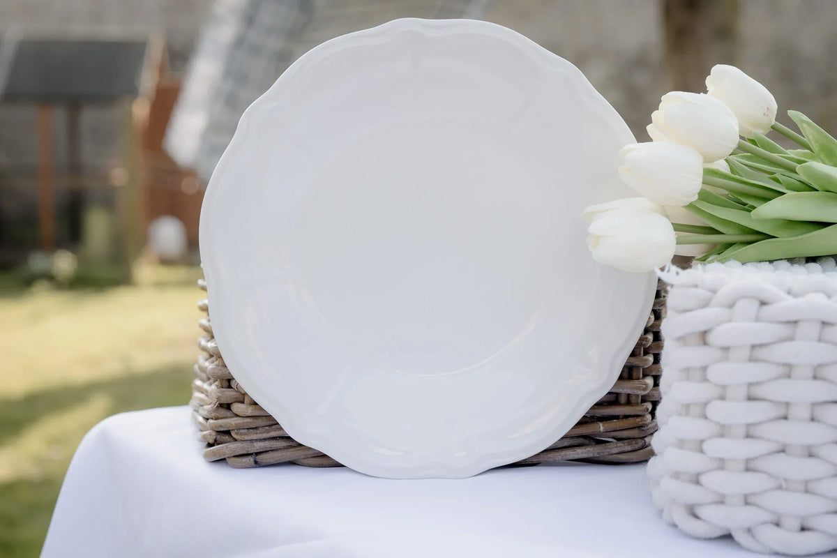 Assiette Cottage Blanche | Jardin de Faïence
