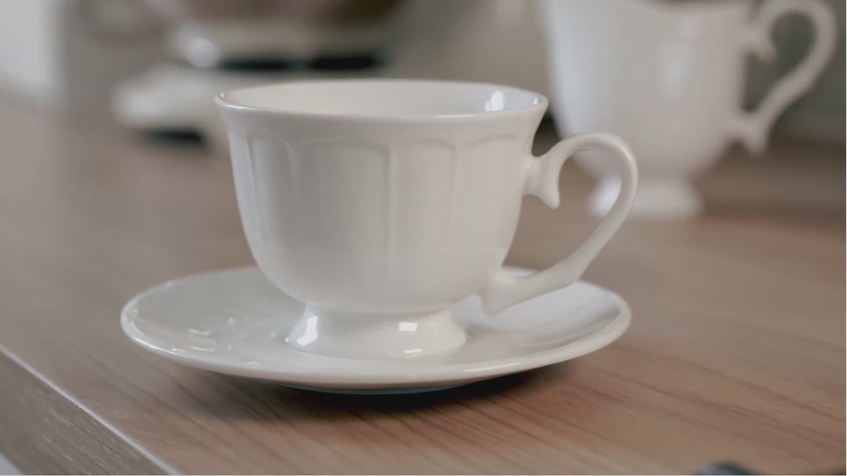 Tasse avec soucoupe | Cottage chic